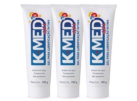 Kit c/ 3 unidades - Gel Lubrificante K-med 100 g Kit c/ 3 unidades - Gel Lubrificante K-med 100 g