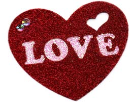 Bijoux de Pele - Coração Love - Vermelho