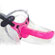 Harness - 8" Curved Dong Pink - Pênis com cinta (Imagem 2 de 2)