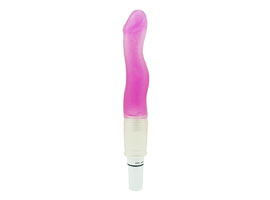 Pênis Sinuoso Jelly Roxo - Vibrador Anal 22cm