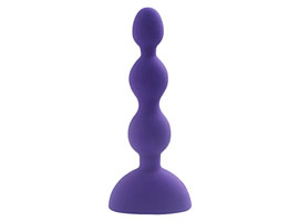 Anal Beads-S Purple - Plug Anal Vibrador Silicone