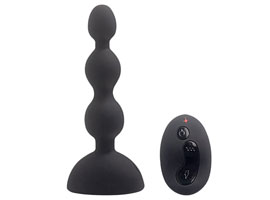 Anal Beads-S Black - 2 vibradores -controle remoto