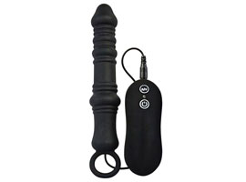 Dutch Cannon Anal Plug Black - Silicone - 10 modos