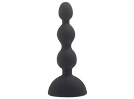 Anal Beads-S Black - Plug Anal Vibrador Silicone