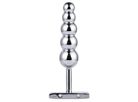 5 Balls Metal Beads Butt Plug - Plug anal de metal