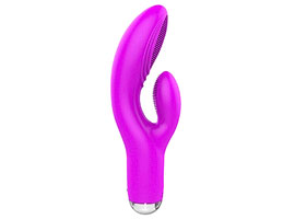 Dora Rechargeable Silicone Vibrator Purple - 5 vel