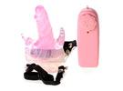 Jelly Exciting Butterfly Pink - Vibrador Feminino com cinta