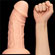 9.5" Realistic Curved Dildo Flesh - Pênis Gigante (Imagem 2 de 4)