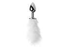 Butt Plug Rabbit 8.0 Tail White -Plug metal c/rabo