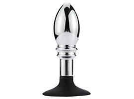 Aluminium Anal Plug - Com Ventosa de Silicone