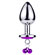 Metal Plug Bell Purple - P -Plug anal com sininhos (Imagem 1 de 2)