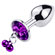 Metal Plug Bell Purple - P -Plug anal com sininhos (Imagem 2 de 2)