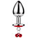 Metal Plug Bell Red - P - Plug anal com sininhos (Imagem 1 de 2)