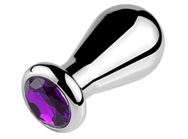 Super Butt Plug Purple - Pedra acrílica lapidada M