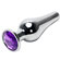 Conic Butt Plug Purple - P - Plug anal de metal (Imagem 1 de 2)