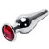 Conic Butt Plug Red - P - Plug anal de metal (Imagem 1 de 2)