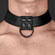 Black Matt Collar With Leash - Coleira com guia (Imagem 2 de 3)