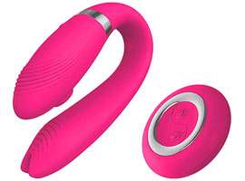 Aimee Pink Vibrador Casal com Estimulador Sucção