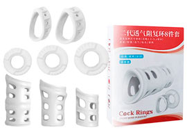 Cock Ring - Kit com 8 anéis