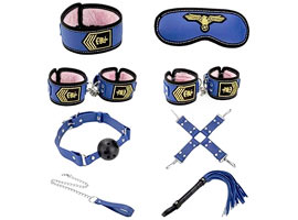 Kit Bondage Policial - 8 Peças - Sado e Dominação